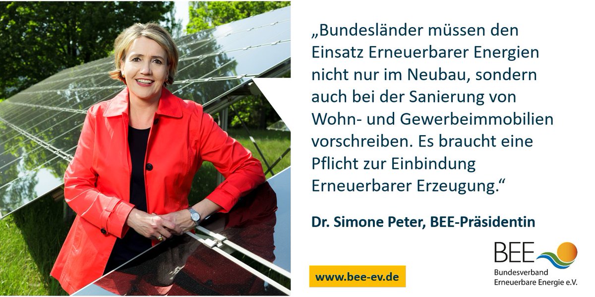 bEEmerkenswert's tweet photo. Laut @destatis nutzen gut 2/3 der Neubauten 2019 #Erneuerbare Energien mindestens teilweise: Aber das reicht nicht aus! Die Vorgaben für den Wohn- und Gewerbebereich müssen jetzt konkretisiert werden!
➡ BEE-PM: https://t.co/9vPbaWI4Y0 https://t.co/MjbhnTwlll
