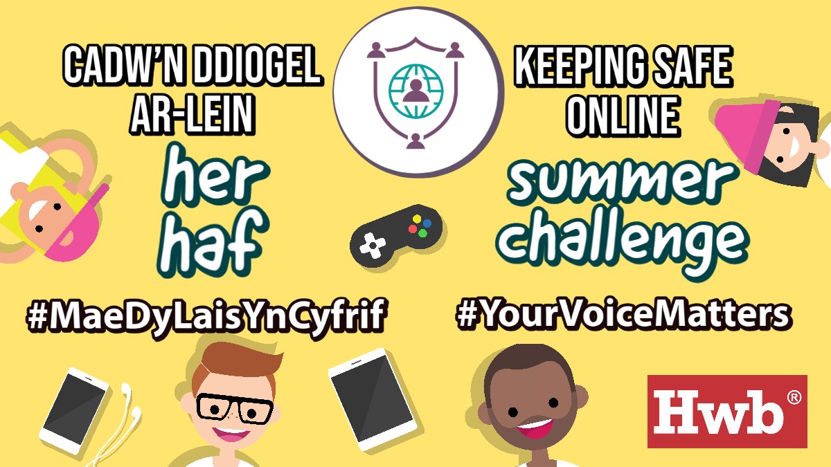 Calling all young people in Wales! Share your online experiences by getting involved with the Keeping safe online summer challenge! hwb.gov.wales/zones/online-s… #YourVoiceMatters #KeepingSafeOnline