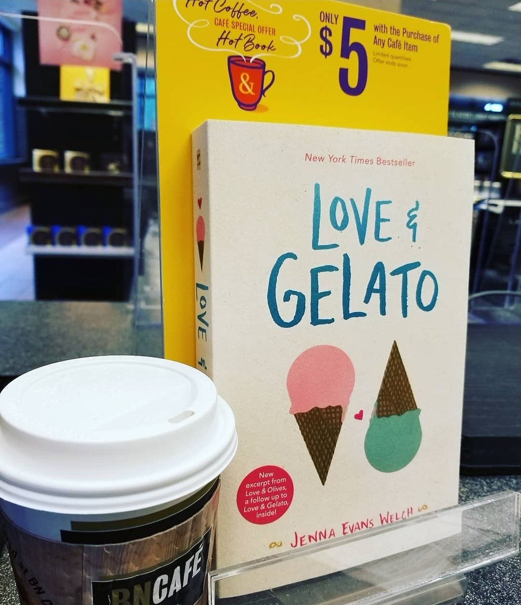 BNCrabtreeMall's tweet photo. Need a great summer read? Pick up LOVE &amp; GELATO, right now only $5 with any cafe purchase! #BNCrabtree #bnbookfun #cafe #WeRecommend #SummerReading https://t.co/siwtKyT8Zo