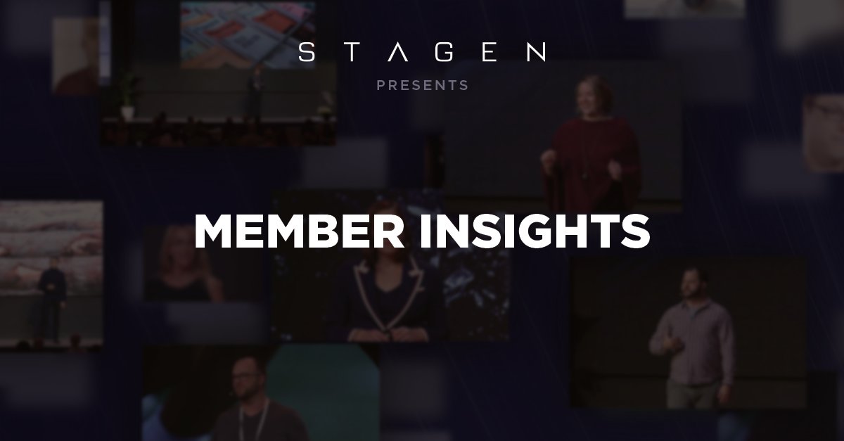 Stagen has officially launched Member Insights! A new library of inspiring videos featuring our incredible community of thought-leaders. We encourage you to check it out here: stagen.com/community/memb…
