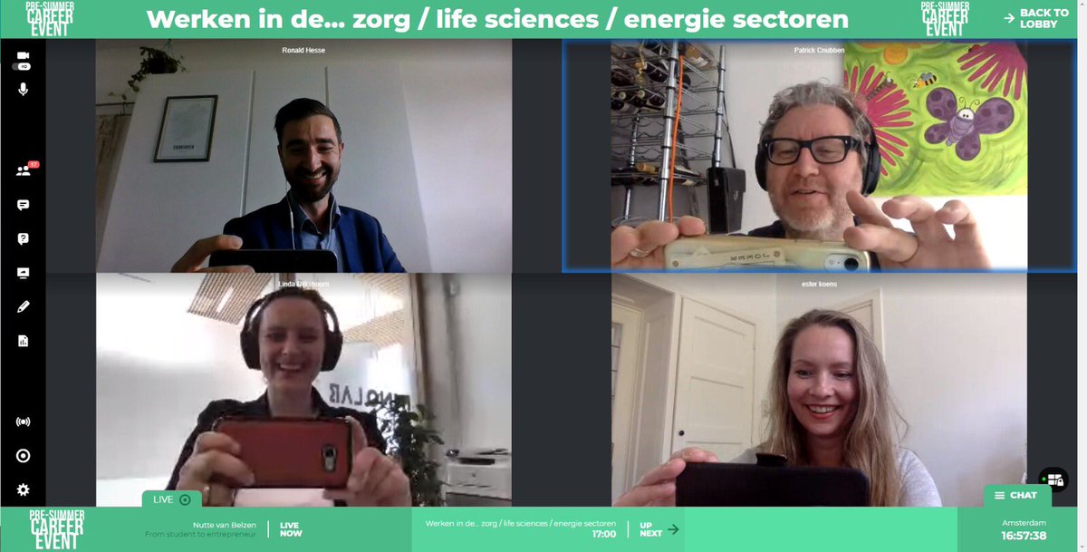 Campus Groningen (@campusgr_) on Twitter photo De “werken in...” webinar is begonnen! @newenergyco #MartiniZorg en <a href="/EV_biotech/">EV Biotech</a> vertellen over het werken in de #zorg #lifesciences en #energie! Samen in een webinar met <a href="/R0naldH/">Ronald Hesse</a> tijdens het #PreCareerEvent De “werken in...” webinar is begonnen! @newenergyco #MartiniZorg en <a href="/EV_biotech/">EV Biotech</a> vertellen over het werken in de #zorg #lifesciences en #energie! Samen in een webinar met <a href="/R0naldH/">Ronald Hesse</a> tijdens het #PreCareerEvent