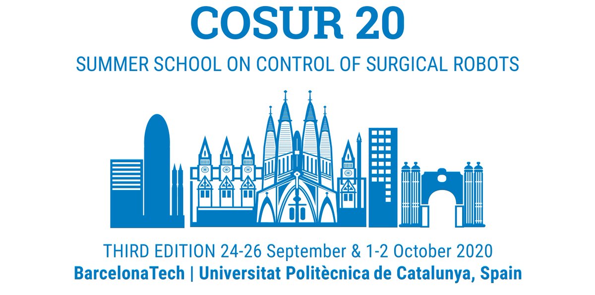 SARAS_H2020 (@sarash2020) on Twitter photo 📯⏱️LAST CALL! COSUR 2020, #School on Control of #Surgical #Robots, application deadline: 10th of July! Barcelona 24 September 2020. Send your request, CV and Motivation 📩#APPLY buff.ly/2AFdgGI #COSUR2020 #roboticsurgery @altairlab @universitatUPC <a href="/arsproject_erc/">ARS Project</a> 📯⏱️LAST CALL! COSUR 2020, #School on Control of #Surgical #Robots, application deadline: 10th of July! Barcelona 24 September 2020. Send your request, CV and Motivation 📩#APPLY buff.ly/2AFdgGI #COSUR2020 #roboticsurgery @altairlab @universitatUPC <a href="/arsproject_erc/">ARS Project</a>