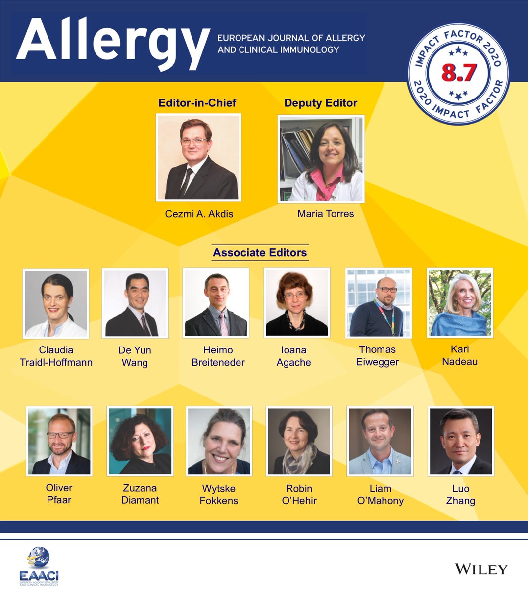 Allergy's new impact factor is 8.7!