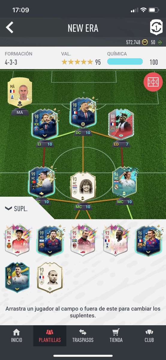 Si es verdad que no estoy muy Fino últimamente, pero hay que motivarse y el otro sorteo del FIFA 21 no se llevó a cabo.

Si esta semana hago TOP 100 con este equipo sortearé un FIFA 21 entre los que den:

-MG❤️
-RT🔁
-ME SIGAN EN TWITTER

He hecho 4 tops 100 este año 🔥 SUERTE 🍀