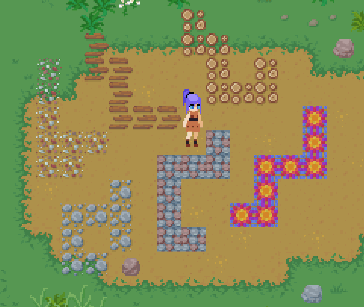 owleydev's tweet photo. Paths! These were fun. Which one is your favorite? #pixelart #gamedev #indiedev #dinosaurs #gameart https://t.co/JZsWWCN9t8