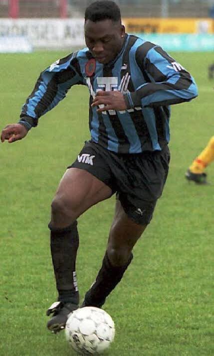 Daniel Amokachi: Amokachi, nicknamed "The Bull", was discovered while playing for Ranchers Bees by Nigerian national team coach Clemens Westerhof, who brought the talented player to the 1990 African Nations Cup, and soon Amokachi moved to play for Club Brugge in Belgium.