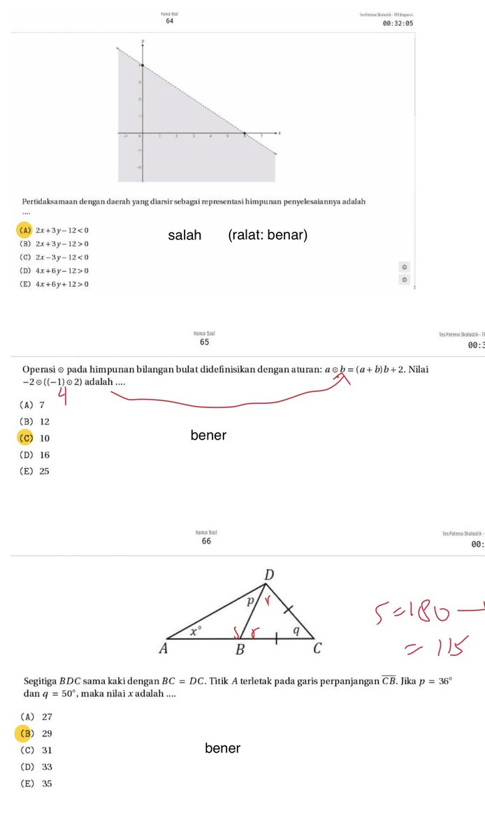 alfaridzrayhan's tweet image. Ini contoh soal pengetahuan kuantitatif tahun lalu, ga salah kan kalau aku merasa soal tryout pk tahun ini lebih susah daripada utbk 2019?

Nah karena sudah terbiasa dengan soal sulit, semoga nanti ketika UTBK teman - teman dapet soal yang mudah, jadi lebih berasa izipizi. Aamiin