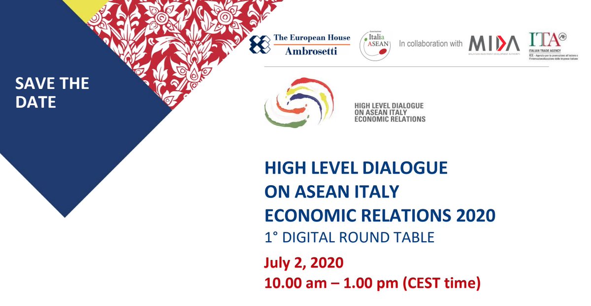 GAMD_ACADEMY's tweet photo. Great inputs from this High Level Dialogue on ASEAN Italy Economics relations 2020! Thanks for the invitation! @IbanGalvez @GLAC2018 @Freesca https://t.co/PnlZs8NyaZ