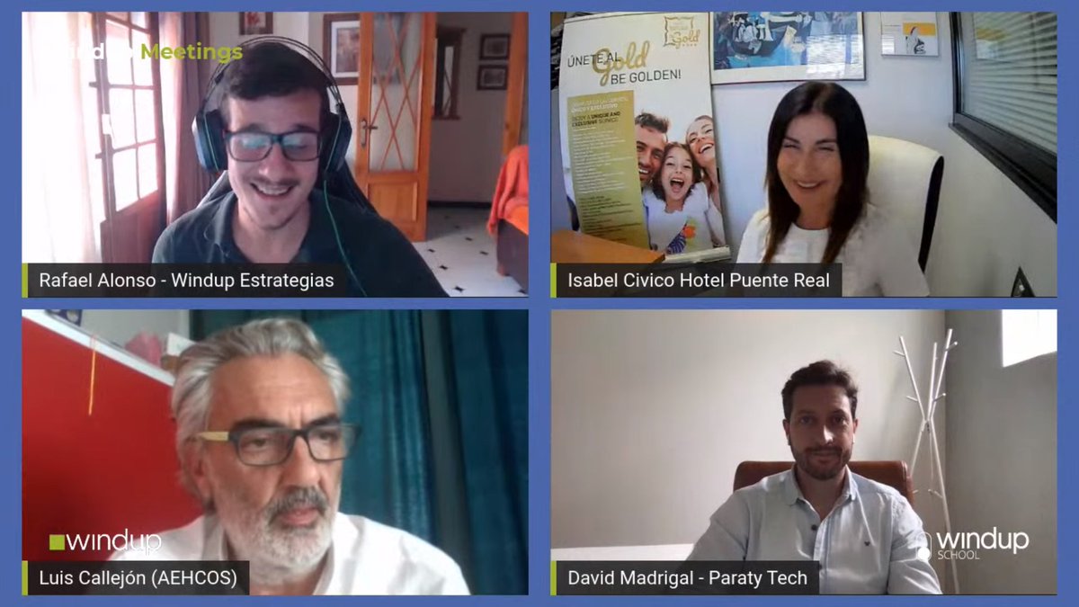 ¡Comenzamos nuestro último #WindupMeeting del verano! ☀️ ¿Qué futuro depara al sector del #turismo en el 2020? ¿Cómo se plantea el verano? ¿Qué soluciones se plantean? Nos lo explican nuestros expertos.

¡Estamos en directo en Youtube y Linkedin! ➡️ youtube.com/watch?v=-8ap7R…
