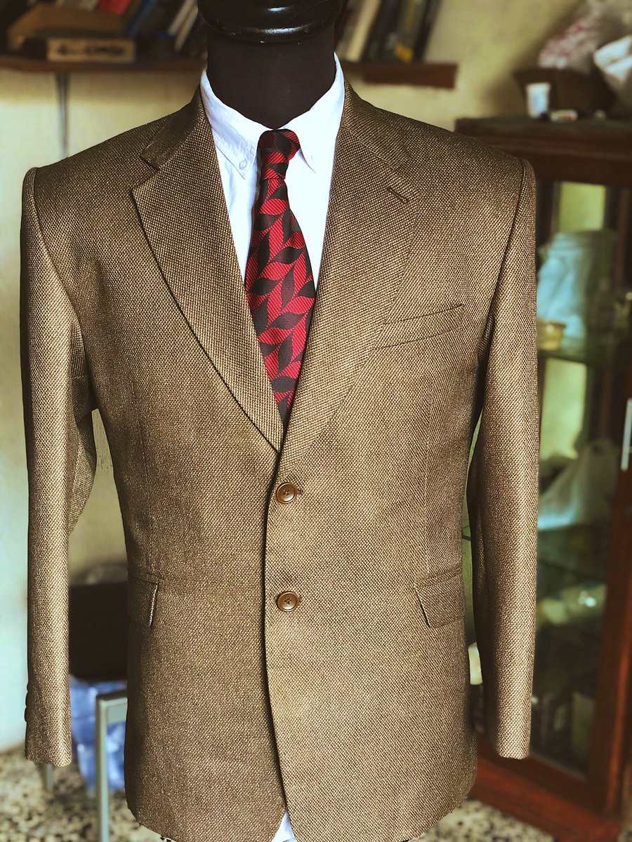 Another Day! Another Suit!This Brown 2-buttoned Wool Suit being delivered to a Client in Abuja is all shades of Dapper If You’re a Lover of Brown, Drop a comment below. You just might win something from us 