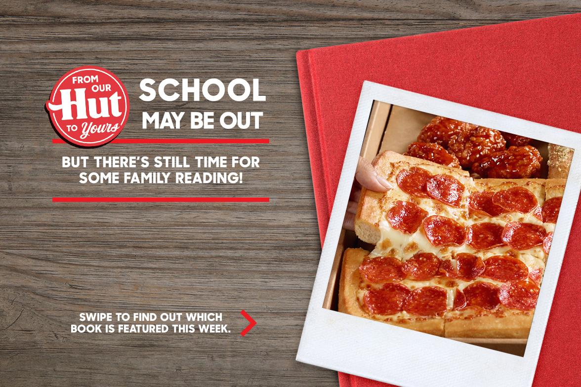 pizzahut's tweet photo. Looking for ways to keep your kiddos entertained AND encourage summer reading? Head to our IGTV to catch @bookitprogram author partner, Tom Angleberger, share some fun from his book, The Strange Case of Origami Yoda. 📚 https://t.co/gqNl91dYDP