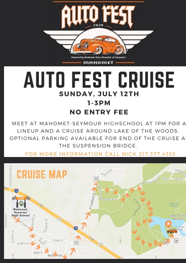 MahometChamber's tweet image. Join us for an Auto Fest Cruise! Details and map below!