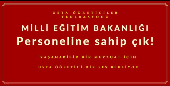 nk_usta's tweet photo. Orda kimse var mı?
Usta Öğreticilerin sesini duyun artık. 
#ustaogreticilereadalet
@ziyaselcuk
@tcmeb https://t.co/Yc3QQiXRy9