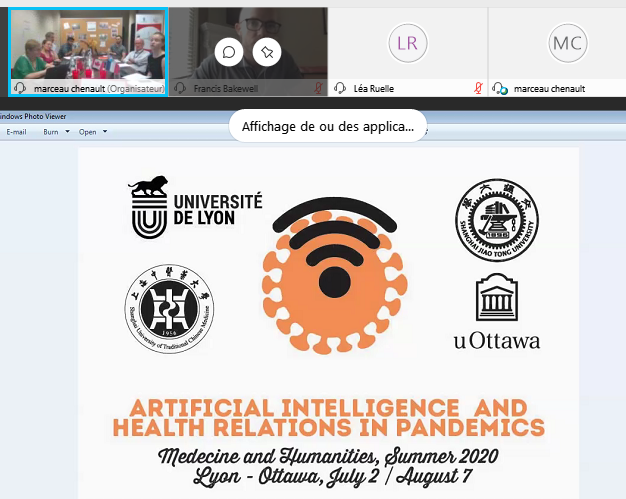 uOttawaIGHOMed's tweet photo. Today marks the beginning of the 2020 Medicine and the Humanities International Virtual Summer School! Over the next few days, students and profs from @UniversiteLyon 🇫🇷 and @uOttawaMed 🇨🇦 will delve deeper into the subject of  Artificial Intelligence + Healthcare in Pandemics. https://t.co/VE4bm8y9Pn