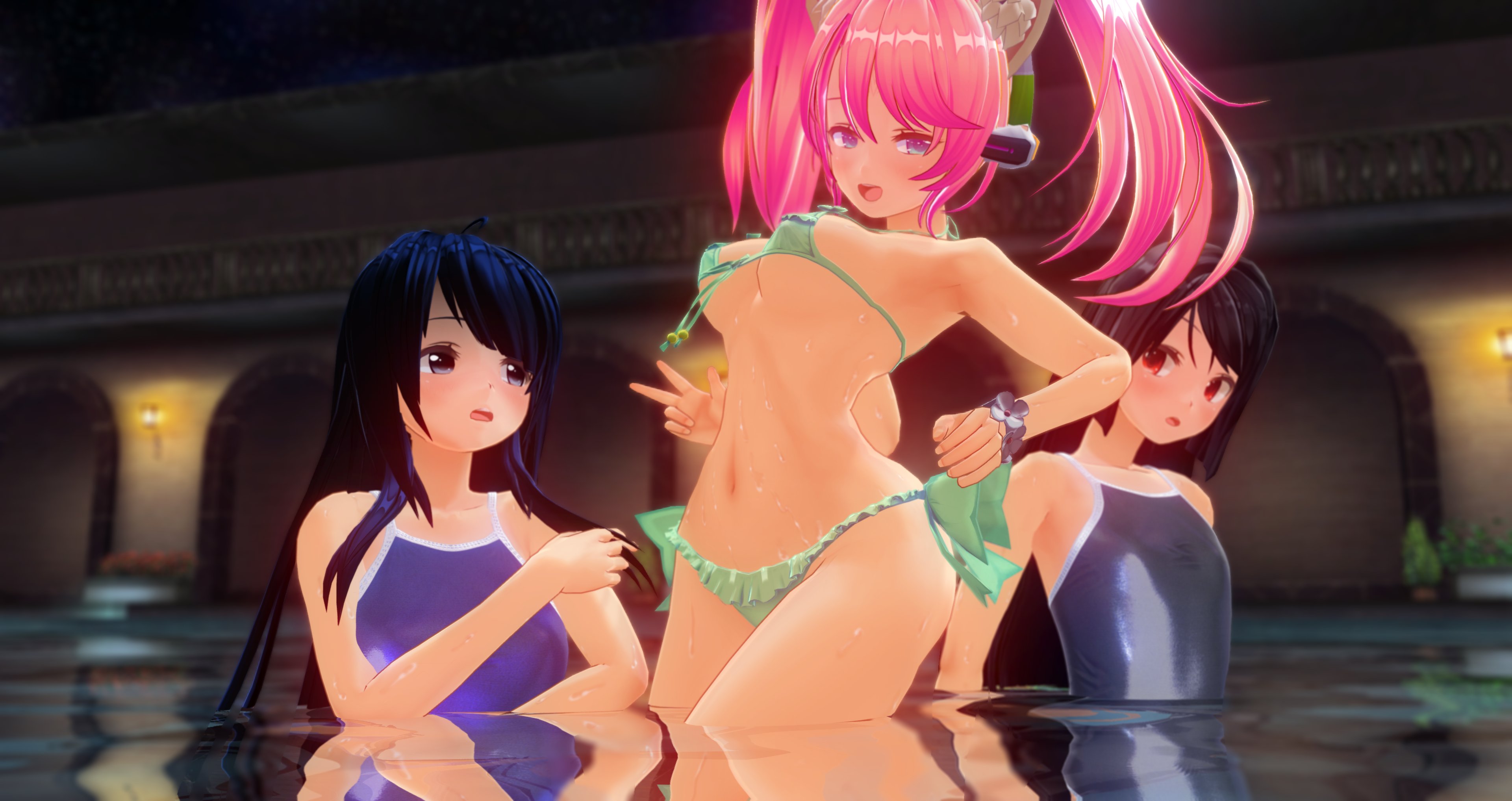 Nymphia ニンフィア テカテカ水着のmodや水面反射の プラグインを使わせていただきました 黒ちゃんや焔ちゃんと一緒で 今日も平和です いつものにんにん Com3d2 T Co Kruwgpxy2p Twitter