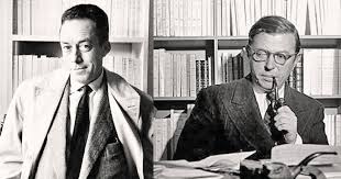 que Camus complétera avec Caligula et Le Malentendu.En 1944, il rencontre Sartre : c’est le début d’une amitié qui s’achèvera en 1952 sur une brouille restée célèbre, liée à une divergence profonde sur le combat à mener pour la liberté et le peuple.