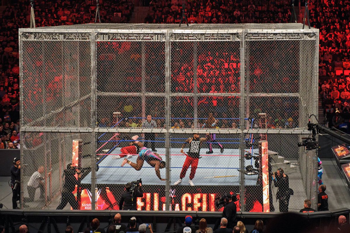 RETWEET if you remember when <a href="/WWE/">WWE</a> brought #HellInACell to Little Caesars Arena on October 8, 2017! 💪 #TBT #HIAC

📷: Andrew Potter