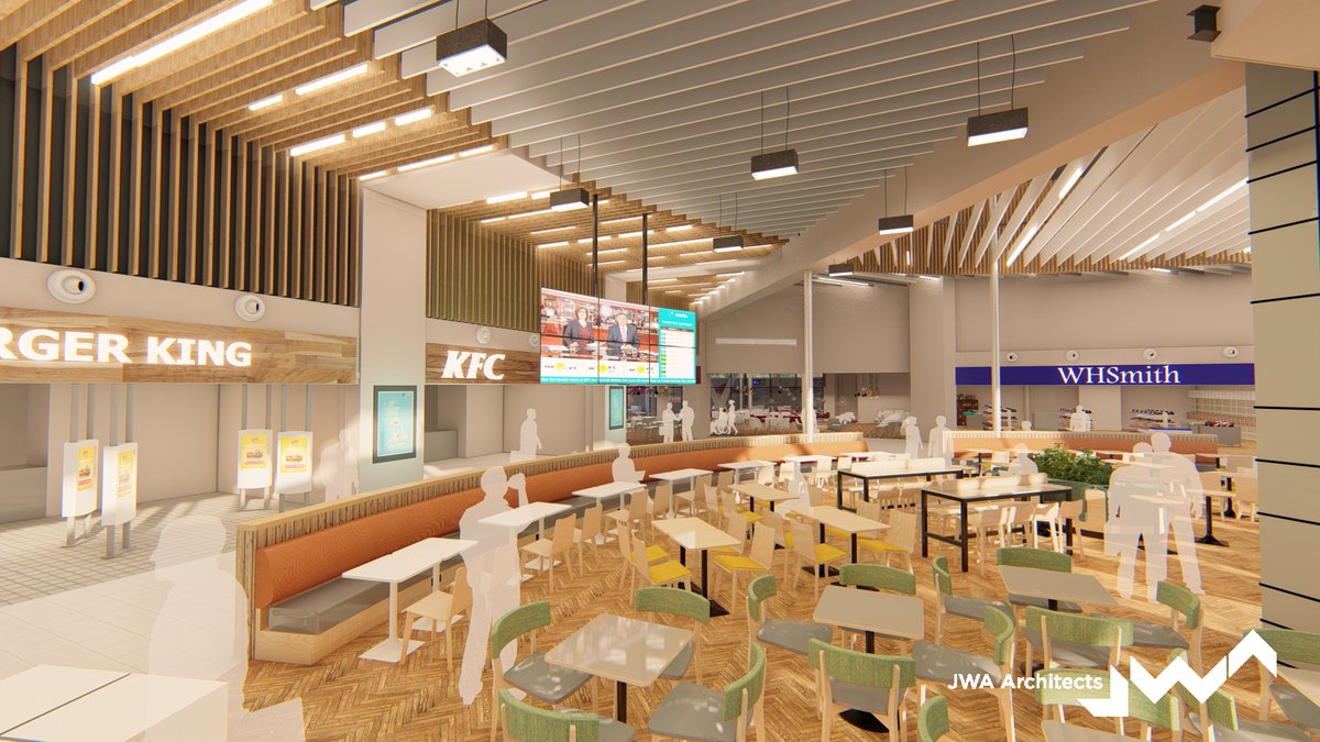 Work nearing completion of the Shell for the new Moto services on the M6 at Rugby. JWA Architects Ltd is proud to be appointed by VINCI Construction Uk on the Design &amp; Build Contract and also providing detailed CGI's.
#jwaarchitects #moto #motorwayservices #costa #whsmiths #cgi