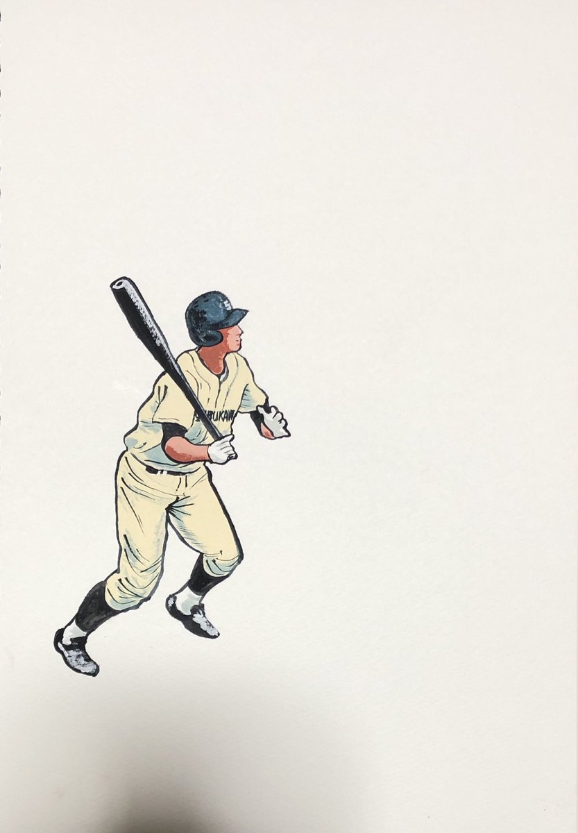 K N 高校時代の友達描きました イラスト Illustration アート Art 高校野球