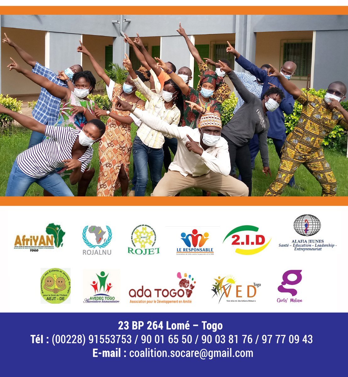 CoaltionO's tweet photo. OSCARE ( Coalition des Organisations de la Société Civiles Jeunes en Action pour les Épidémies au Togo ) a pour vision d'avoir un Togo sans épidémies où chaque enfant et  chaque jeunes pour le développement de notre nation. 
#OSCARE https://t.co/ka5ma3sNrl