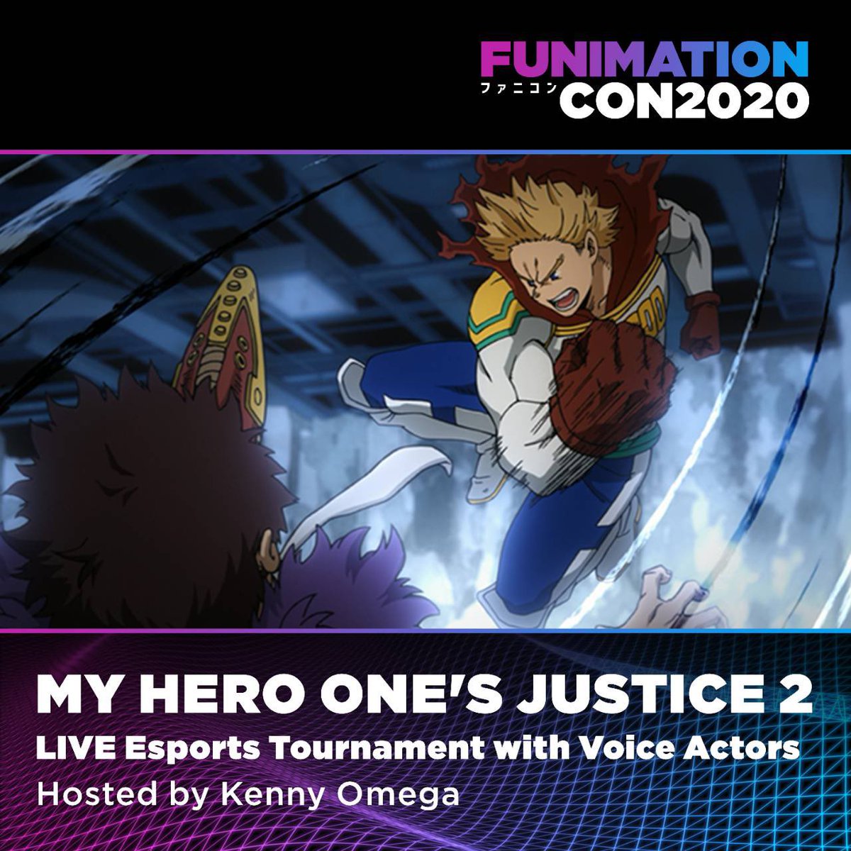 Pumped to take part in #FunimationCon tomorrow and call some of my favorite #BokuNoHeroAcademia fights in the PS4 fighting game, (My Hero One’s Justice 2).The real English voice actors are repping their characters so there’s a ton of pride on the line! funimationcon.com