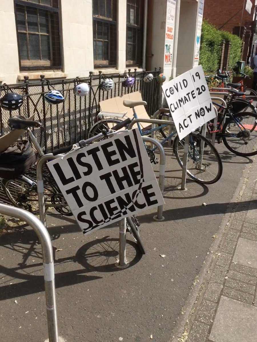 Join our Banner Bikes for a City Centre pedal setting off St Philip’s Cathedral (Pigeon Park), 6.30pm Friday 3rd July #sharingthemessage #ClimateActionNow #BlackLivesMatter #ListentotheScience #NoGoingBack  🚲🚲🚲🚲 @Abdullah7866 @SaheliHub @xrbham @XRmuslims @BhamAnti_Racist