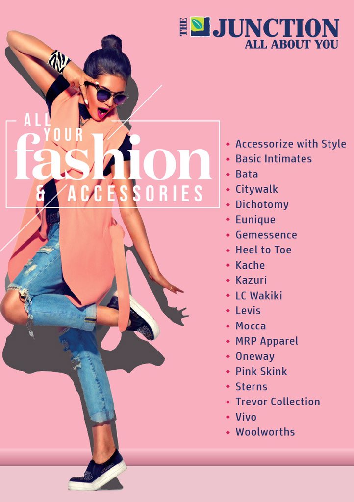 thejunctionmall's tweet photo. Jackets 🧥, jeans 👖, dresses 👗, shirts👕. 

With a variety of options to choose from at the Junction Mall, there's no excuse not to upgrade your wardrope. 

Tap the image to see all the tagged Junction Mall outlets for all your fashion needs. #JunctionJulyMakeover https://t.co/CUhe2CUcOl