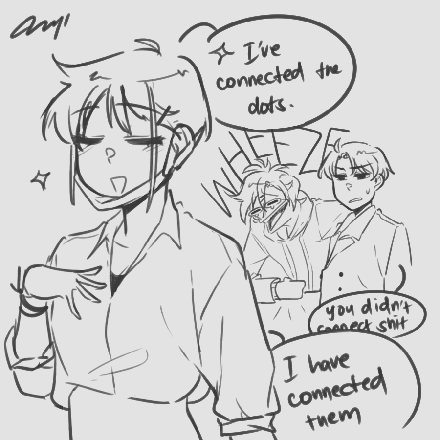 this how my three ocs interact 