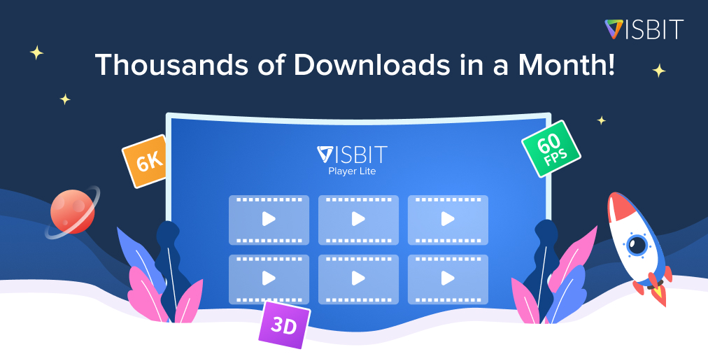 VisbitInc's tweet image. Visbit Lite has achieved thousands of downloads in less than a month! Thank you all for your support! We will continue to improve Visbit Lite, and make it become your indispensable companion in producing high-resolution VR video content! visbit.co/lite #FREE #6K #60FPS