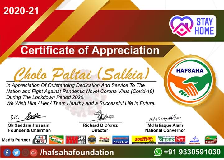 paltai_cholo's tweet photo. Thank you HAFSAHA for recognising our efforts during the pandemic.... https://t.co/Iu7IBAn8sq