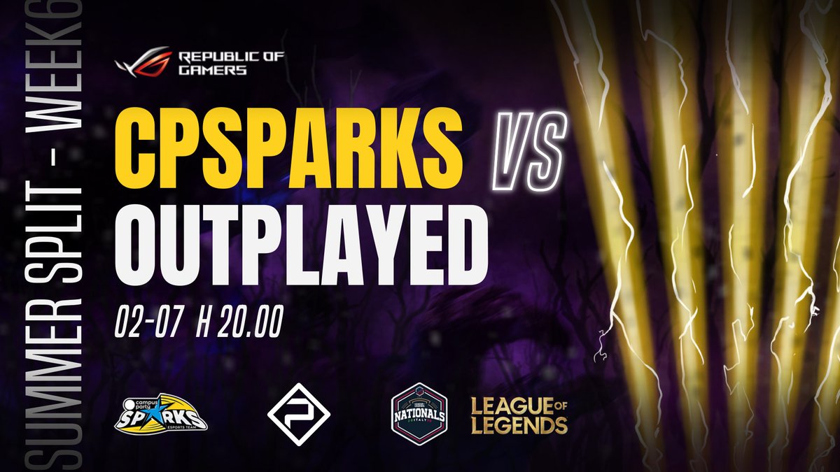 Stasera ore 20.00 il match of the day di #PGNats contro @Outplayedstaff 
Riusciremo a portarci a casa un'altra 2-0 week?
Live su 📺 twitch.tv/pg_esports 

⚡#ShiningArmy