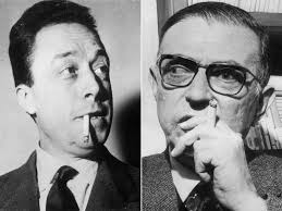 A la sortie de L’Homme révolté, c’est aussi la polémique avec Sartre et la rupture : « Il m’apparaissait au contraire que l’homme devait affirmer la justice contre l’injustice éternelle, créer du bonheur pour protester contre l’univers du malheur»En 1954, il rassemble de courts