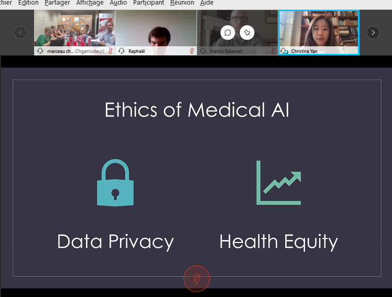 uOttawaIGHOMed's tweet photo. C'est le coup d'envoi pour l'École d'été virtuelle 2020 du Prog. International Médecine et les humanités ! Au cours des prochains jours, étudiants + profs de @UniversiteLyon 🇫🇷 et @uOttawaMed 🇨🇦 approfondiront le sujet de l'intel. artif. + les soins de santé en temps de pandémie. https://t.co/l9HRznyYRm