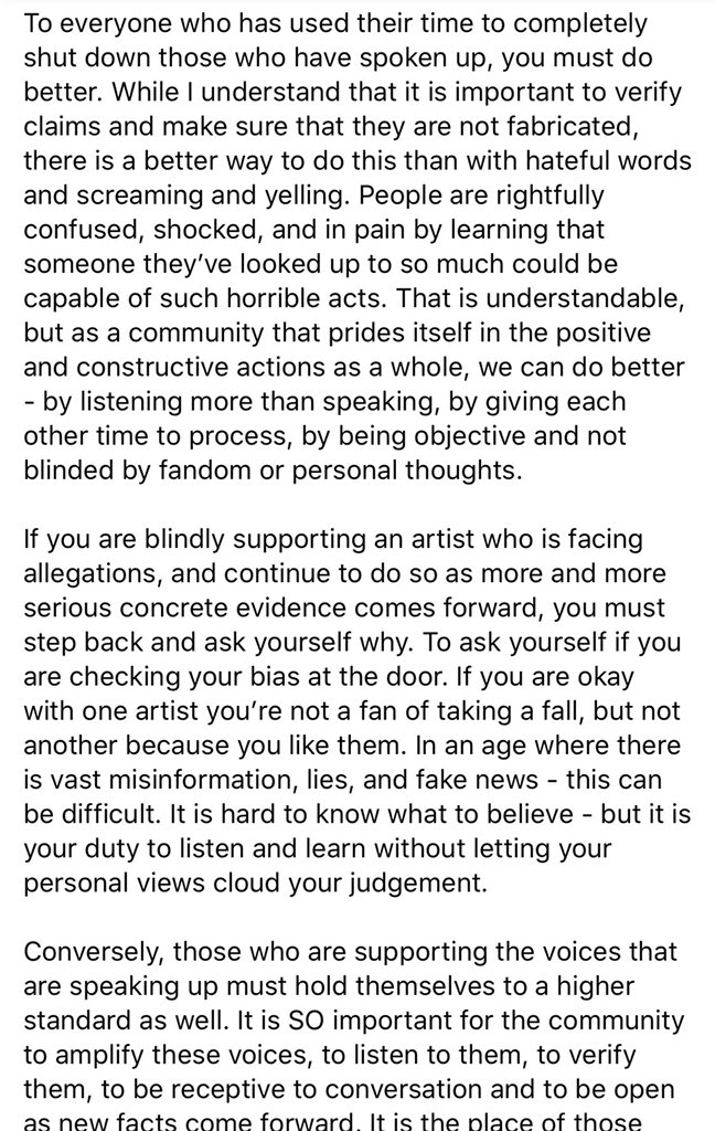 my statement on the recent sexual assault allegations against prominent artists in the EDM community