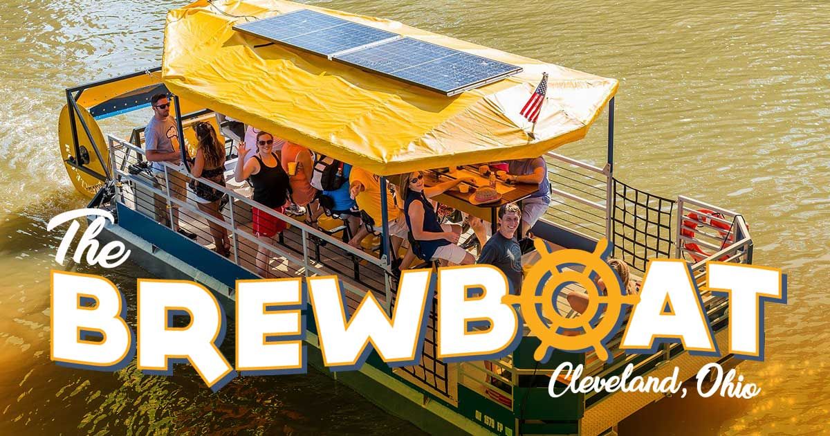 We've got one open cruise left this weekend (Sunday at 7pm) and it's yours if you act fast at BrewCLE.com - Cheers!

#BrewBoat #DrinkPedalFloat #HolidayWeekend #ThisIsCLE #BoozeCruise