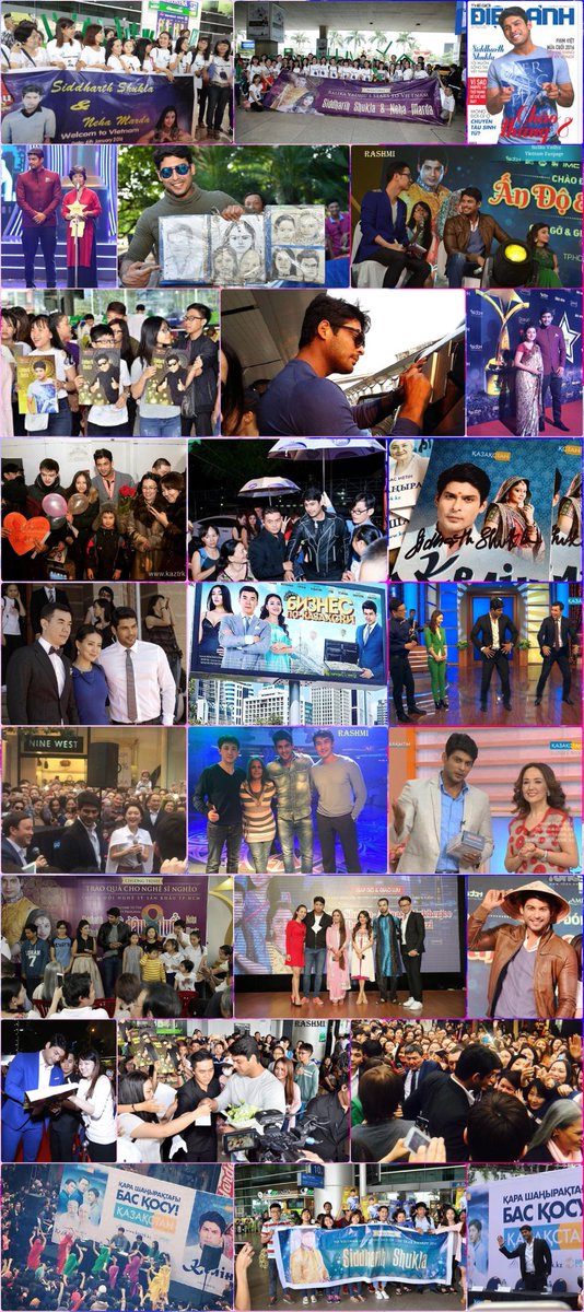 Recognition, fame, love and fan following in foreign countries is an achievement in itself, as evident from the pictures!!A brief role in Kazakhstan movie, Business in Kazak Way.First ITV actor to bag Blue Star Award in Vietnam for BV. #SidharthShukla  @sidharth_shukla
