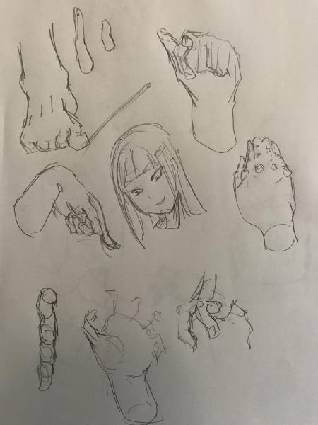 脱稿してフリーになったので久しぶりにラクガキ練習いっぱいした 