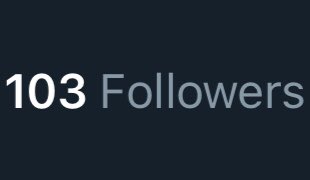 Wait a minute...this ain’t right. THANK Y’ALL SO MUCH FOR 103 FOLLOWERS.