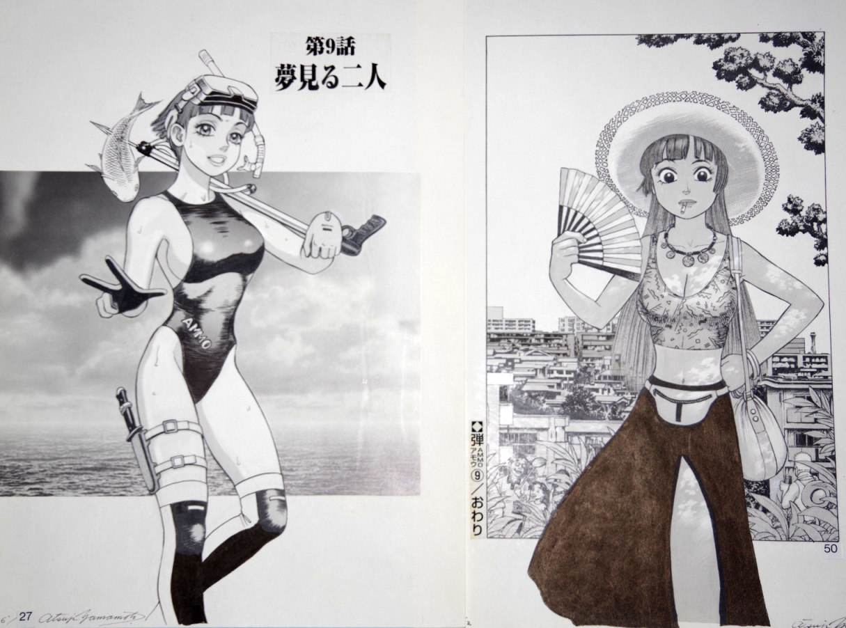 真作 山本貴嗣『西遊少女隊9話』サイン入り原画・全29枚セット