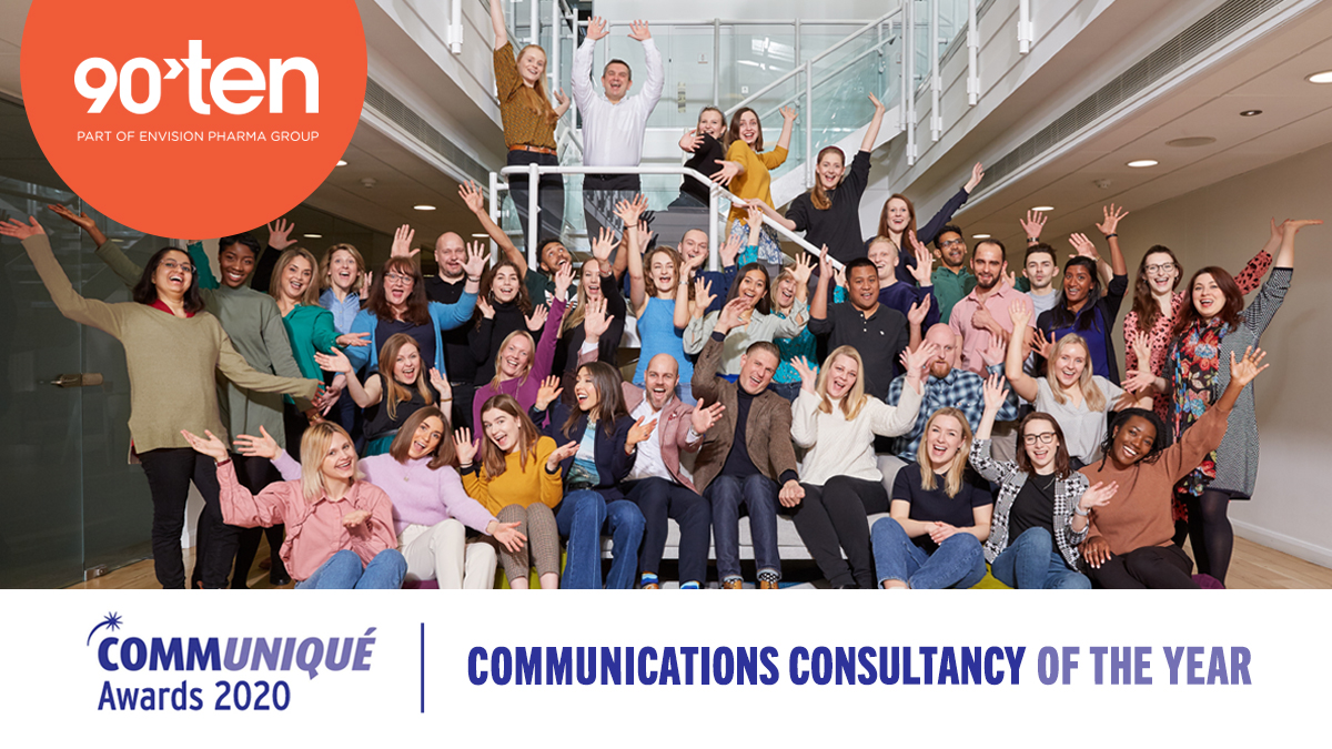 And we’ve done it! For the second year running, 90TEN is #CXHealth Communications Consultancy of the Year 2020. Congratulations and massive thanks to the team and to our wonderful clients! 👏👏👏
#healthcarecomms #healthcarePR #medcomms