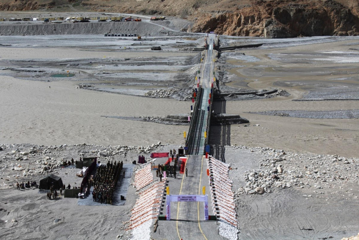 6) Now roads and bridges are bringing Indians very easily to all patrolling points in hours, unlike days or even weeks decades ago. Chinese fear that India can seriously climb Karakoram mountains and reclaim Aksai Chin in the future, due to infrastructure. {Bridge Images: DH}