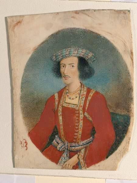 RAJA RAM MOHAN ROY, 1820 Ivory Painting. This painting is wrong on so many levels:- 1. RRM Roy was never this thin. 2. If painting done in 1820 then he must be around 50 yrs old. 3. Raja died in 1833 so this painting must be before sati abolition. Something is wrong here.🤔