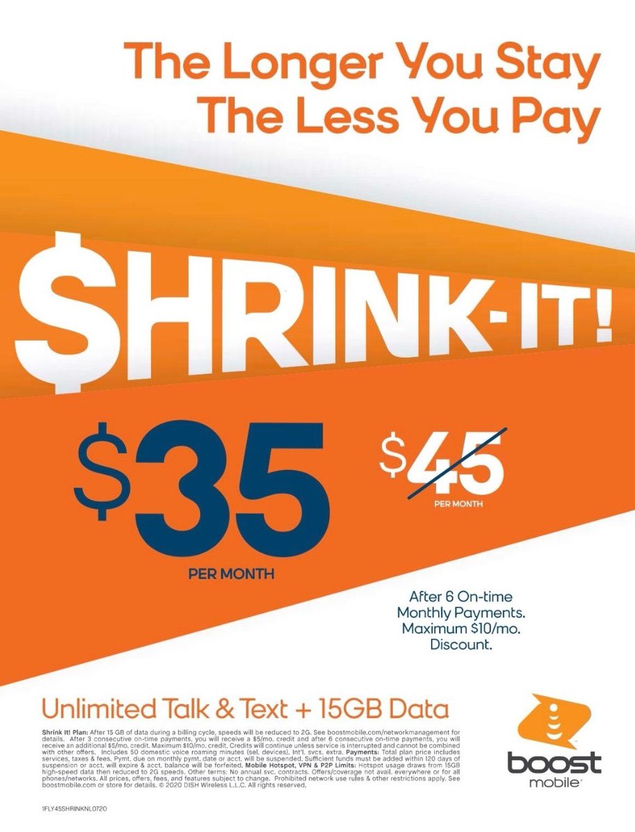 Only the 2nd day under <a href="/dish/">DISH</a> and <a href="/boostmobile/">Boost Mobile</a> is already making BIG MOVES in wireless... HUGE! 🧡 #BoostDISHingDeals #shrinkit #myjobrocks #boostnation