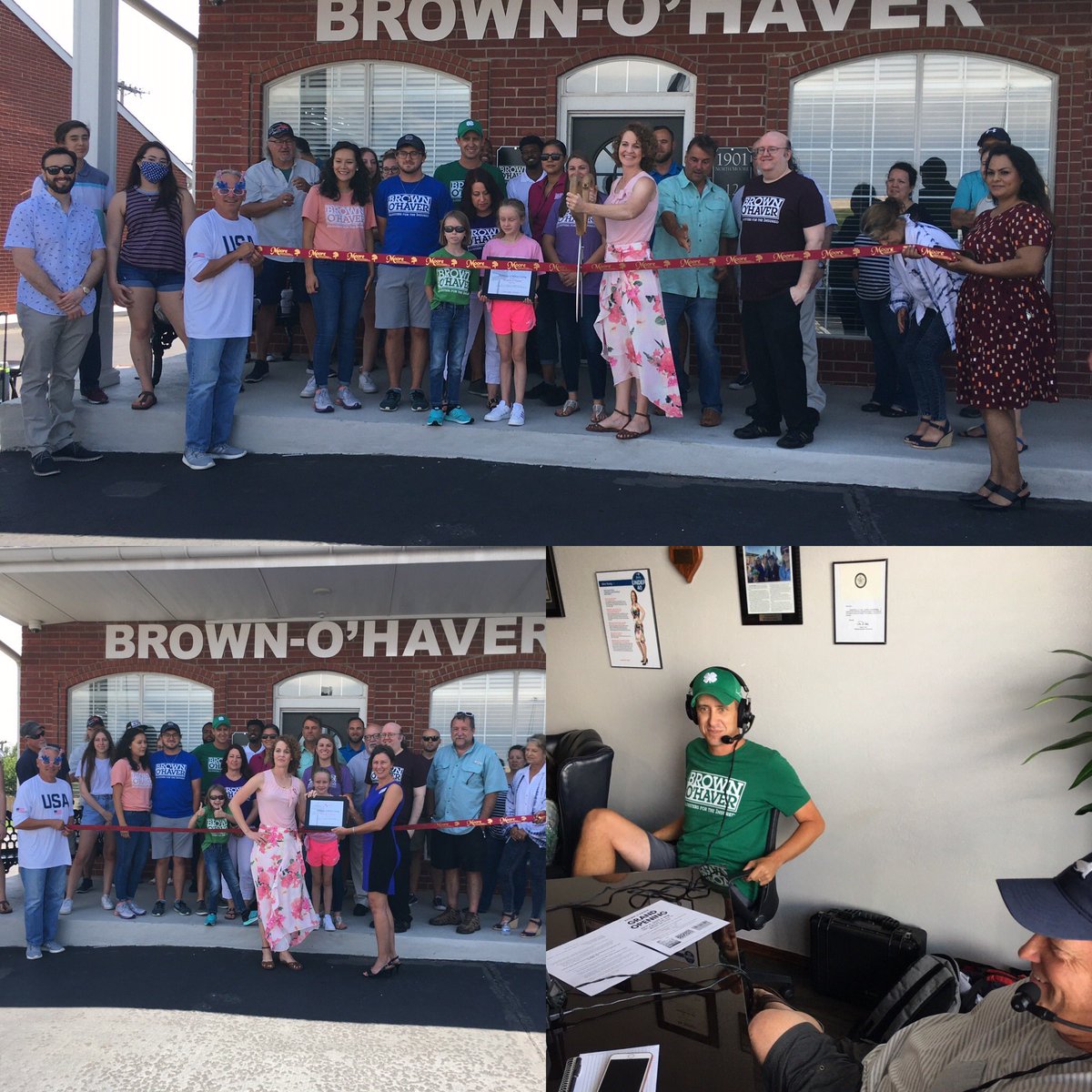 KREFsports's tweet photo. Thanks to @brownohaverok for hosting us today with @TRowOU. Always good to see a great turnout with the @MooreChamber. Congrats on the grand opening!!! https://t.co/i8q2US9Ijd