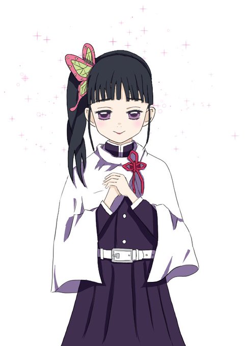 SGFAMさんがTwitterに投稿した栗花落カナヲ(鬼滅の刃)のイラスト。