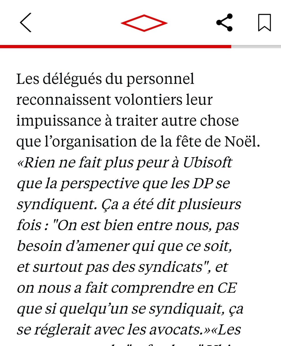 Dès qu'un début de contre-pouvoir à la direction veut être instauré, là ce n'est pas du tout acceptable, étrange hein ? 