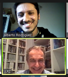 albertoar1990's tweet photo. Esta tarde pude conversar con José Luis Rodríguez Zapatero, ex presidente de España, en una actividad organizada por @XSGOurense, "Argentina tiene un gran presidente como @alferdez, muy reconocido y respaldado por la comunidad internacional" @socialistas_arg https://t.co/0TNFZQclp9