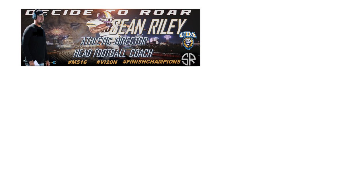 We are proud to announce that our Head Football Coach <a href="/coachseanriley/">Coach Sean Riley PhD (c)</a> accepted the promotion to be our new Athletic Director as well for <a href="/cda_fm/">CDA Flower Mound Athletics</a> What an amazing opportunity. We will miss <a href="/CoachBartlow/">Cody Bartlow</a> and appreciate all he has done and believing in Sean and bringing him on board