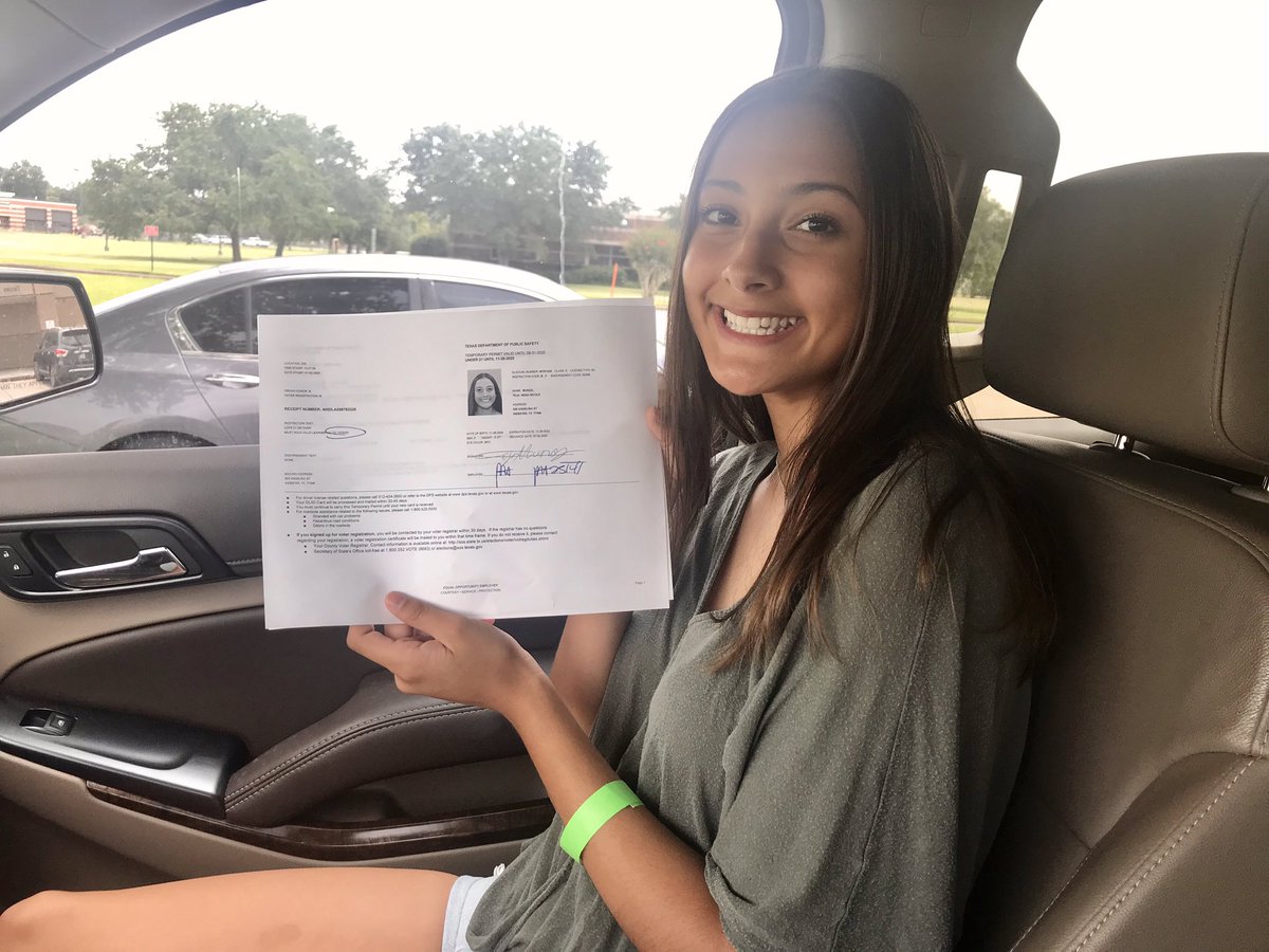 MrsNorine's tweet photo. Clear the roads! Teja got her permit today ๐ณ#PrayForMe #ParentTaught #DriversEd #NewDriver #Nervous #IMayNotSurvive https://t.co/lfJcLR1LxG