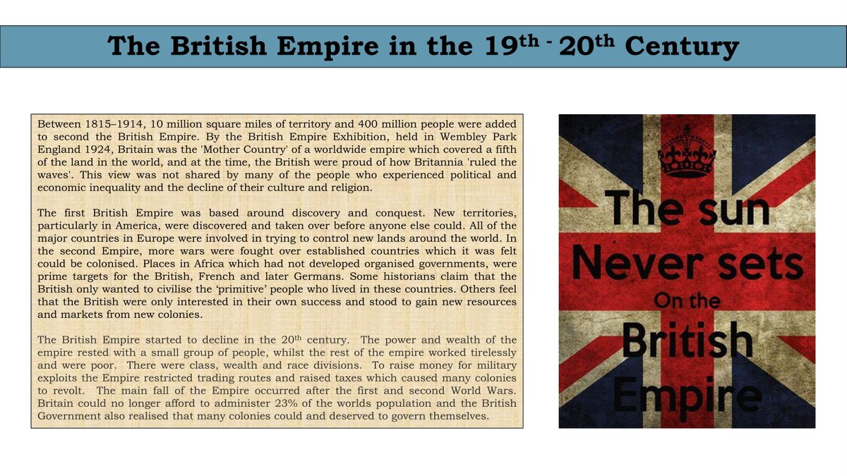 mrs_dossett's tweet photo. Some informative and beautifully presented work on the British Empire for our Europe project
@AP_Deanery #deaneryprojects #History #britishempire ๐ฌ๐ง https://t.co/2OY5LQI6rr